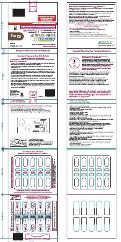 spl absorica LD 32 mg wallet